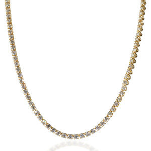 myGemma Lab-Grown Diamond Necklace in 18K Yellow Gold 7.11 CTW